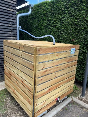 Cuve 1000l. UNPACK et son habillage bois